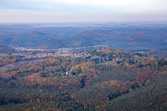 Oblique view of Lichtenberg in the state Bas-Rhin, France