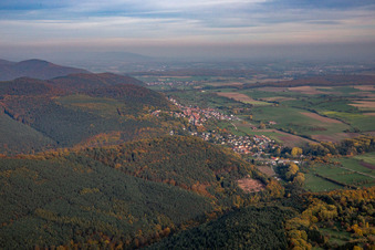 Rothbach in the state Bas-Rhin, France from above