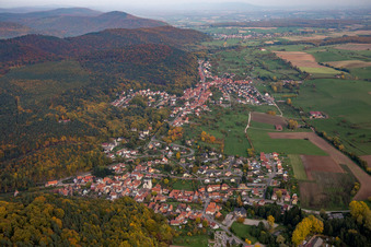 Rothbach in the state Bas-Rhin, France out of the air