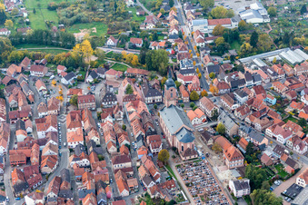Church building of paroisse protestante in Reichshoffen in Grand Est, France