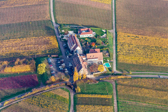 Complex of the hotel building Leinsweiler Hof in Leinsweiler in the state Rhineland-Palatinate, Germany