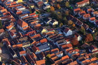 Main Street from the West in Kandel in the state Rhineland-Palatinate, Germany