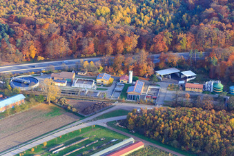 Sewage treatment plant Kandel in Kandel in the state Rhineland-Palatinate, Germany