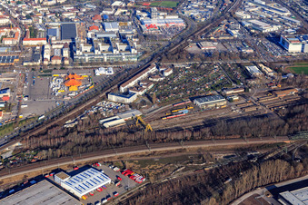 BAMF Branch Office MA 1 - Karlsruhe and DB InfraGO AG in the district Oststadt in Karlsruhe in the state Baden-Wuerttemberg, Germany