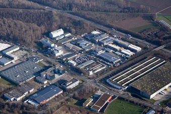 At the Roßweid in the district Grötzingen in Karlsruhe in the state Baden-Wuerttemberg, Germany