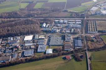 Herdweg in the district Grötzingen in Karlsruhe in the state Baden-Wuerttemberg, Germany