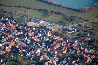 Speech Hall in the district Spöck in Stutensee in the state Baden-Wuerttemberg, Germany