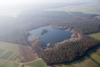 Aerial photograpy of District Graben in Graben-Neudorf in the state Baden-Wuerttemberg, Germany