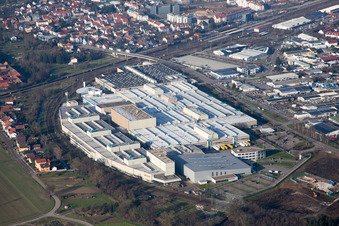 Building and production halls on the premises of SEW-EURODRIVE GmbH & Co KG in Graben-Neudorf in the state Baden-Wurttemberg, Germany