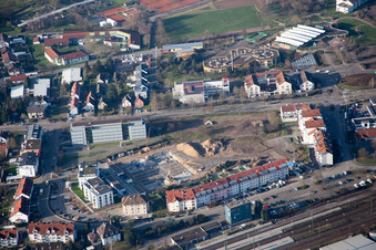 Bahnhofsring construction site in the district Graben in Graben-Neudorf in the state Baden-Wuerttemberg, Germany
