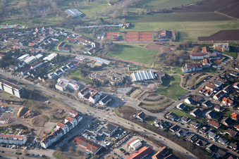 Pestalozzi Hall in the district Graben in Graben-Neudorf in the state Baden-Wuerttemberg, Germany