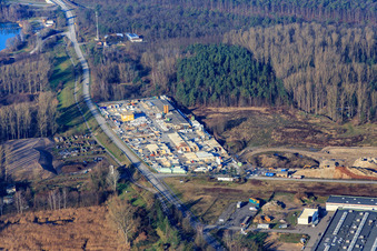 Garden gravel in the district Neudorf in Graben-Neudorf in the state Baden-Wuerttemberg, Germany