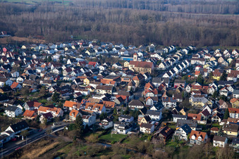 Rheinstr in the district Neuburgweier in Rheinstetten in the state Baden-Wuerttemberg, Germany