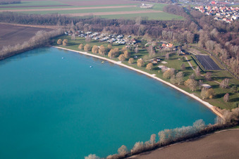 Drone recording of Lauterbourg in the state Bas-Rhin, France