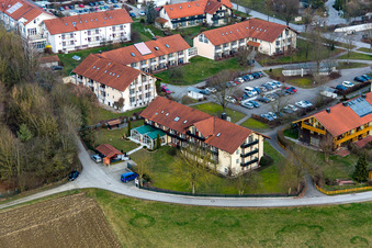Bird's eye view of District Aunham in Bad Birnbach in the state Bavaria, Germany