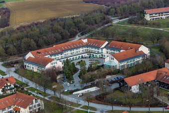 District Aunham in Bad Birnbach in the state Bavaria, Germany viewn from the air