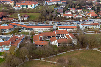 Bird's eye view of Rottal Thermal Baths in the district Aunham in Bad Birnbach in the state Bavaria, Germany