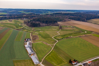 Drone recording of Bad Birnbach in the state Bavaria, Germany
