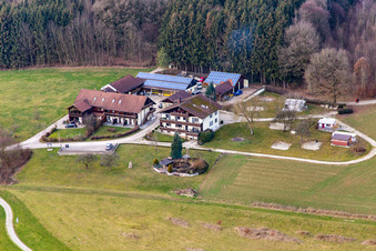 Bad Birnbach in the state Bavaria, Germany from a drone