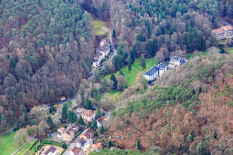 Kurtalstraße Hotel Luisenpark and Hotelpension Seeblick in Bad Bergzabern in the state Rhineland-Palatinate, Germany