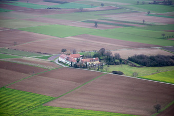 Bird's eye view of Workshop for Assisted Living of hidden Talents GmbH in the district Haftelhof in Schweighofen in the state Rhineland-Palatinate, Germany