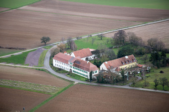 Drone image of Workshop for Assisted Living of hidden Talents GmbH in the district Haftelhof in Schweighofen in the state Rhineland-Palatinate, Germany