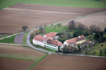 Workshop for Assisted Living of hidden Talents GmbH in the district Haftelhof in Schweighofen in the state Rhineland-Palatinate, Germany from the drone perspective