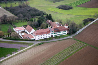 Workshop for Assisted Living of hidden Talents GmbH in the district Haftelhof in Schweighofen in the state Rhineland-Palatinate, Germany from above