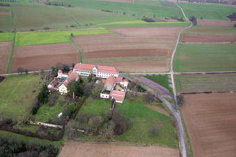 Drone image of Workshop for Assisted Living of hidden Talents GmbH in the district Haftelhof in Schweighofen in the state Rhineland-Palatinate, Germany