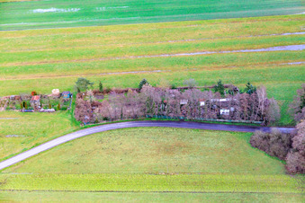 Garden plots in Kandel in the state Rhineland-Palatinate, Germany