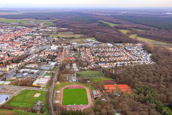 Bienwald Stadium in Kandel in the state Rhineland-Palatinate, Germany
