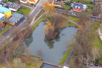 European Culture Park at the Schwanenweiher in Kandel in the state Rhineland-Palatinate, Germany