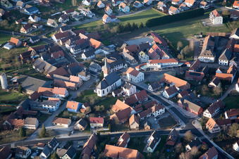Salmbach in the state Bas-Rhin, France out of the air