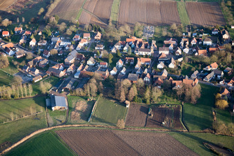 Siegen in the state Bas-Rhin, France seen from above