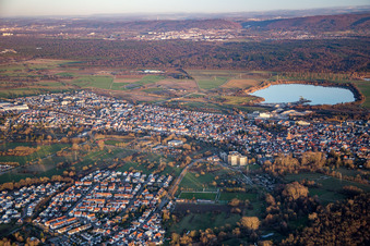 From the southwest in Durmersheim in the state Baden-Wuerttemberg, Germany