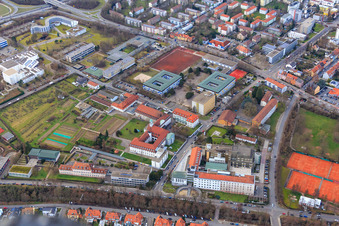 State Hans Purrmann Gymnasium, State Friedrich Magnus Schwerd Gymnasium and St. Dominikus Dominican Institute in Speyer in the state Rhineland-Palatinate, Germany