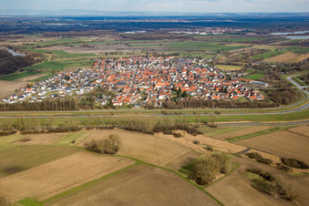 District Rußheim in Dettenheim in the state Baden-Wuerttemberg, Germany