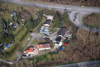 Meadow path in the district Huttenheim in Philippsburg in the state Baden-Wuerttemberg, Germany