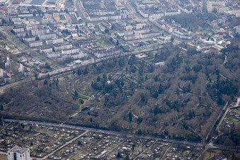 Main Cemetery in the district Oststadt in Karlsruhe in the state Baden-Wuerttemberg, Germany