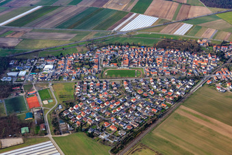 Between Kandeler Straße and railway line in Rheinzabern in the state Rhineland-Palatinate, Germany
