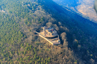 Rietburg Castle Ruins in Rhodt unter Rietburg in the state Rhineland-Palatinate, Germany