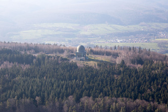 Bird's eye view of Lampertsloch in the state Bas-Rhin, France