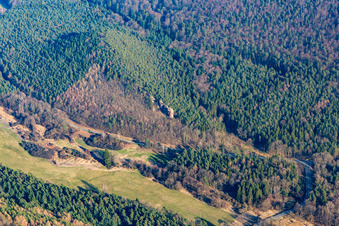 Aerial view of Rumbach in the state Rhineland-Palatinate, Germany