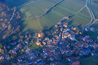 St. Martin's Church on Sonnenbergstr in Leinsweiler in the state Rhineland-Palatinate, Germany