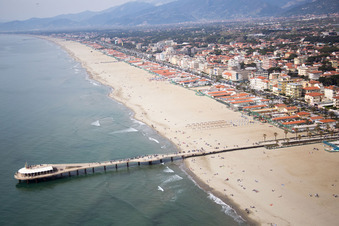 Lido di Camaiore in the state Tuscany, Italy