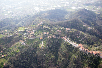 Pedona in the state Tuscany, Italy from above