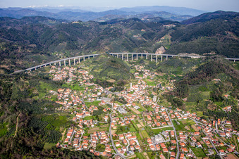 Suburban and outskirts residential areas in Massarosa in the state Lucca, Italy