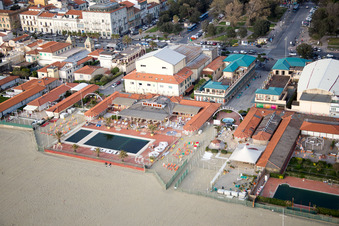Viareggio in the state Lucca, Italy from the plane