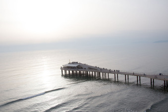 Lido di Camaiore in the state Tuscany, Italy out of the air