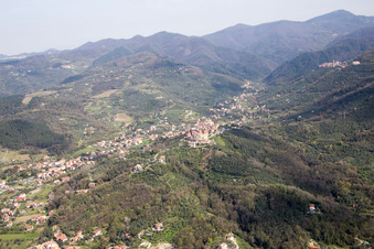 Nicola in the state Liguria, Italy from above